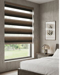 Walnut Zebra Roller Blind