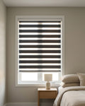 Graphite Zebra Roller Blind