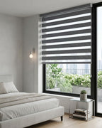 Slate Zebra Roller Blind