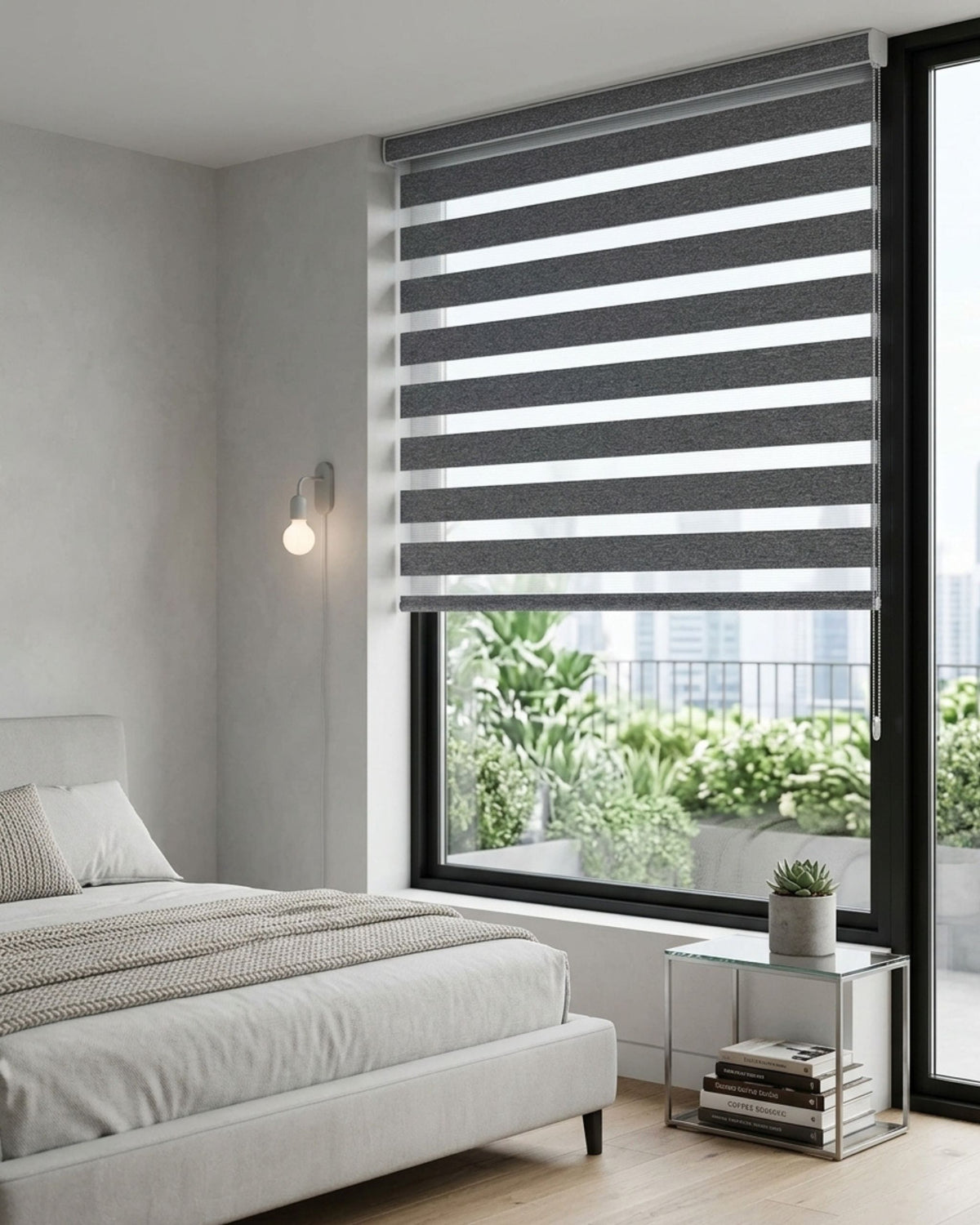 Slate Zebra Roller Blind