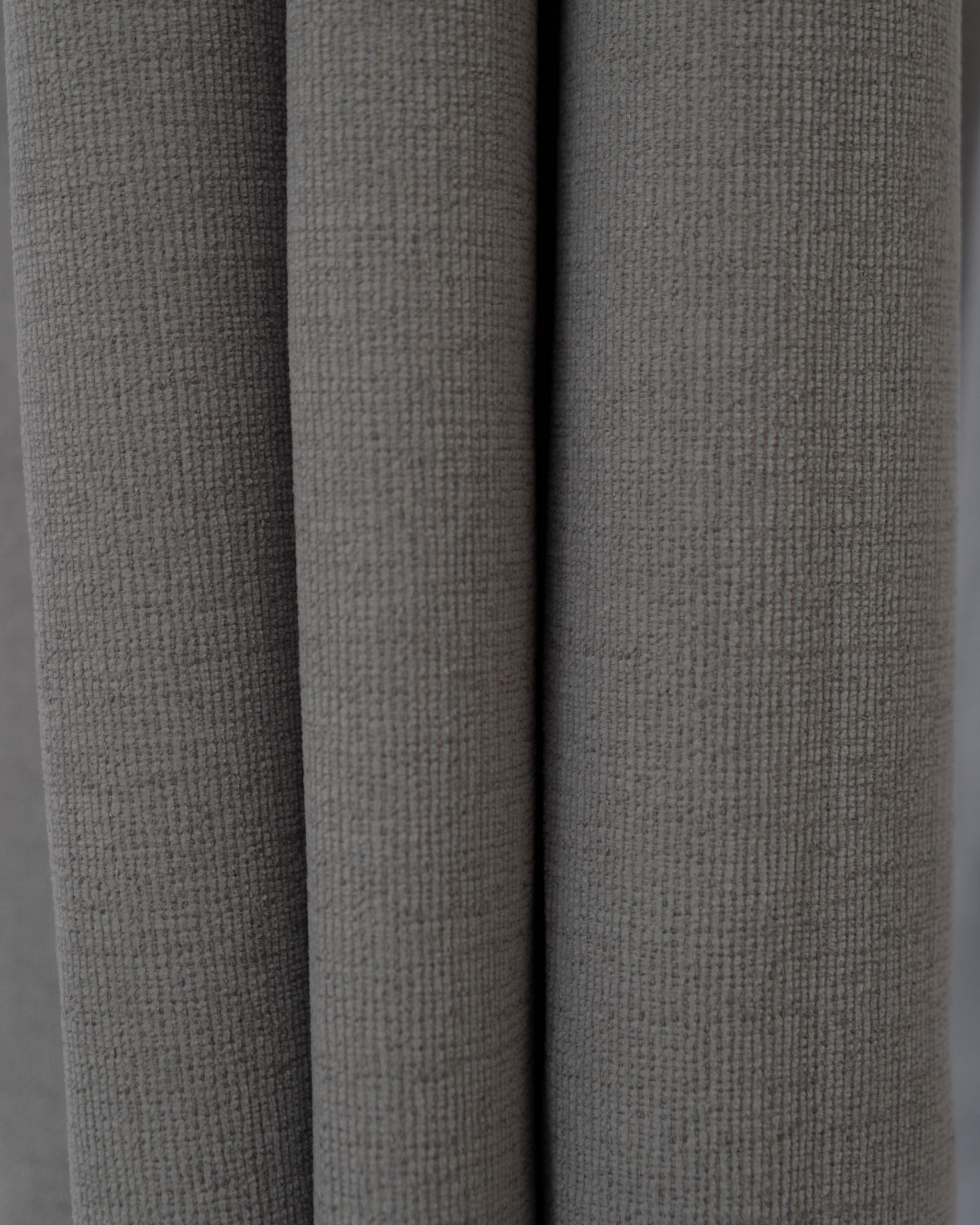 Graphite Signature Weave Curtain