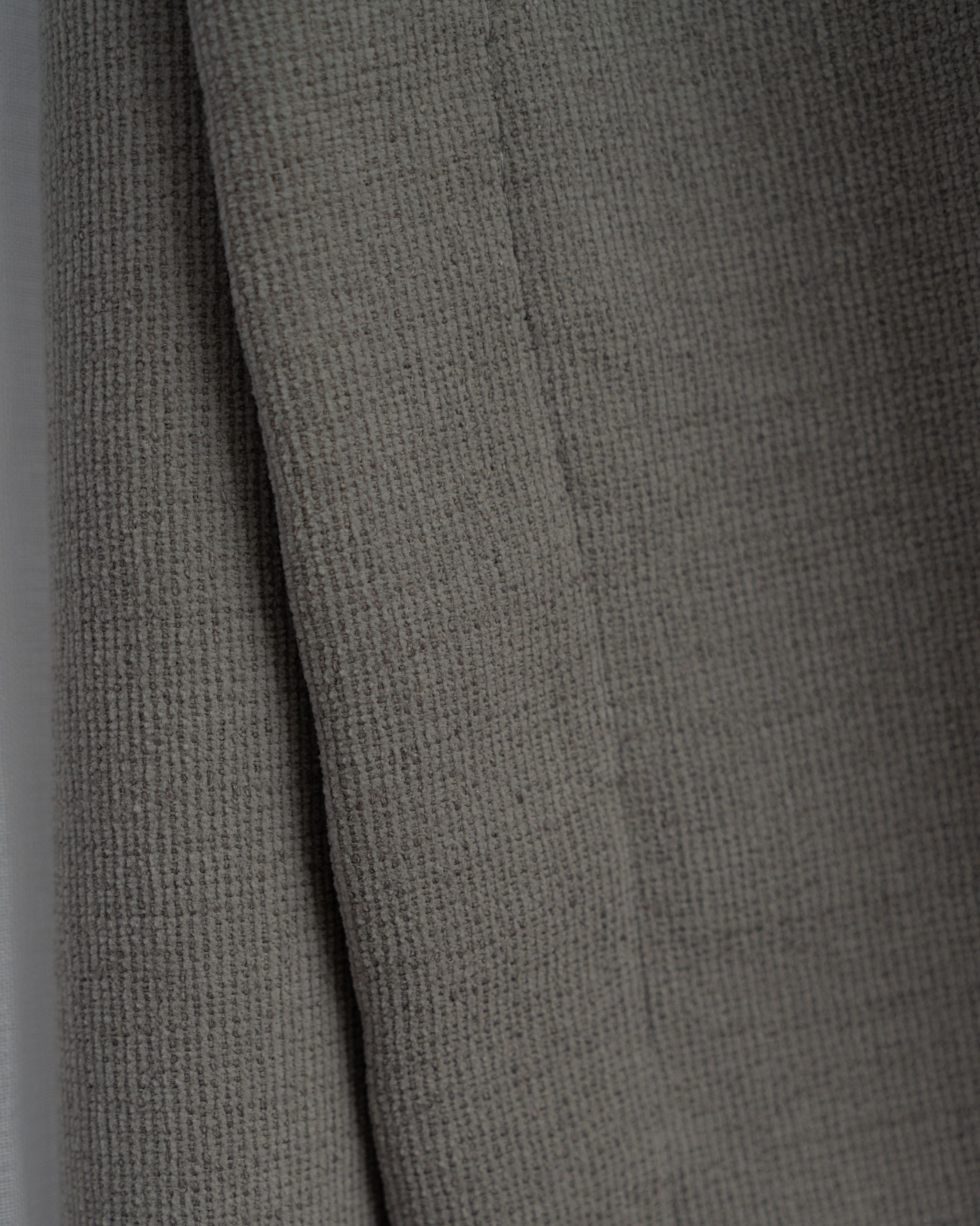 Graphite Signature Weave Curtain