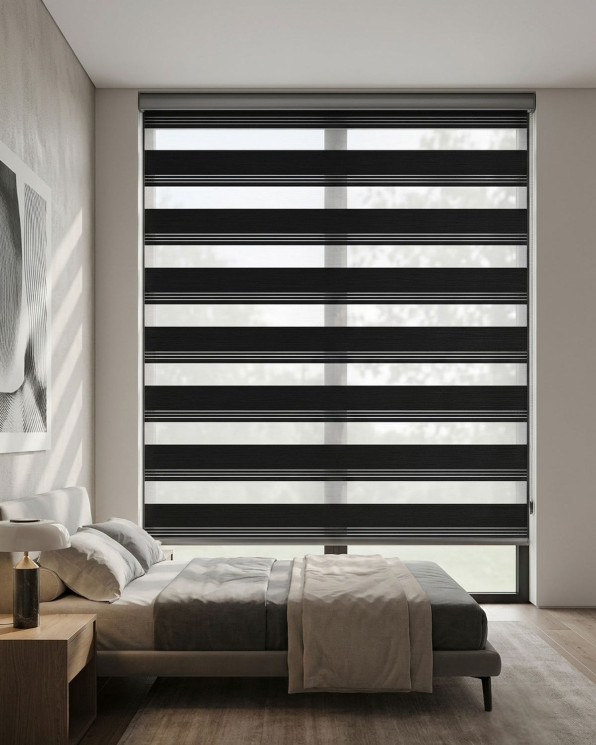 Onyx Zebra Roller Blind