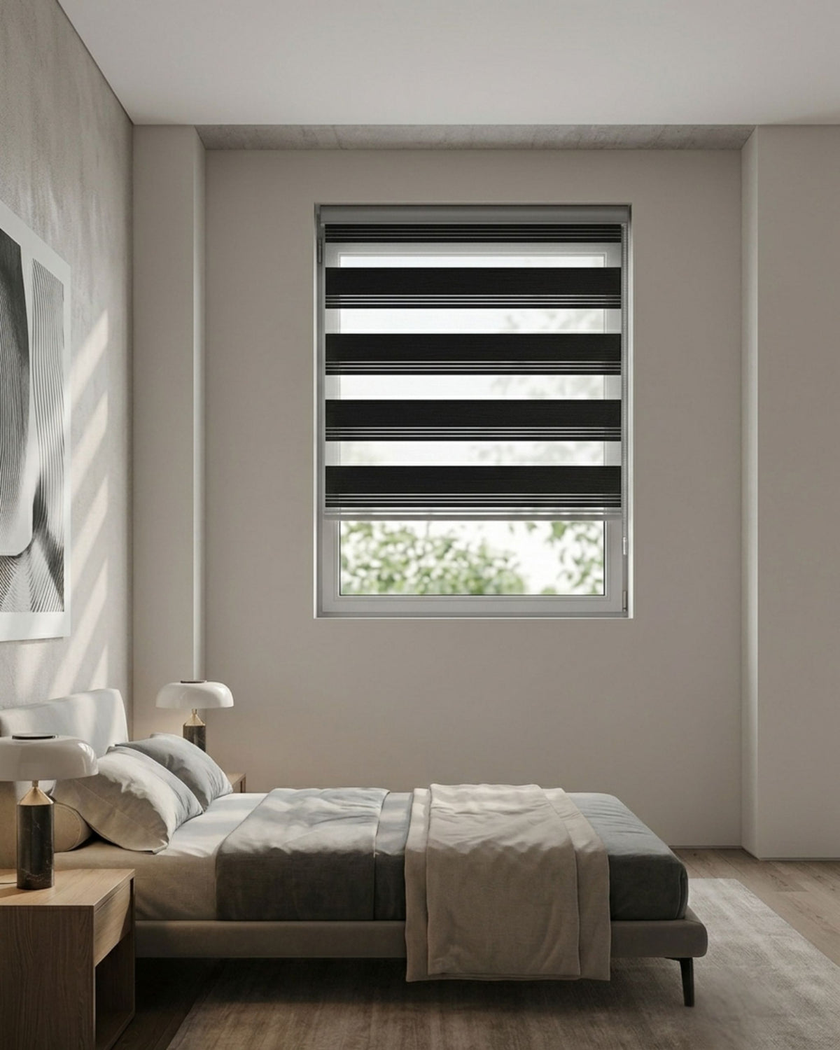 Onyx Zebra Roller Blind