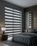 Gunmetal Zebra Roller Blind