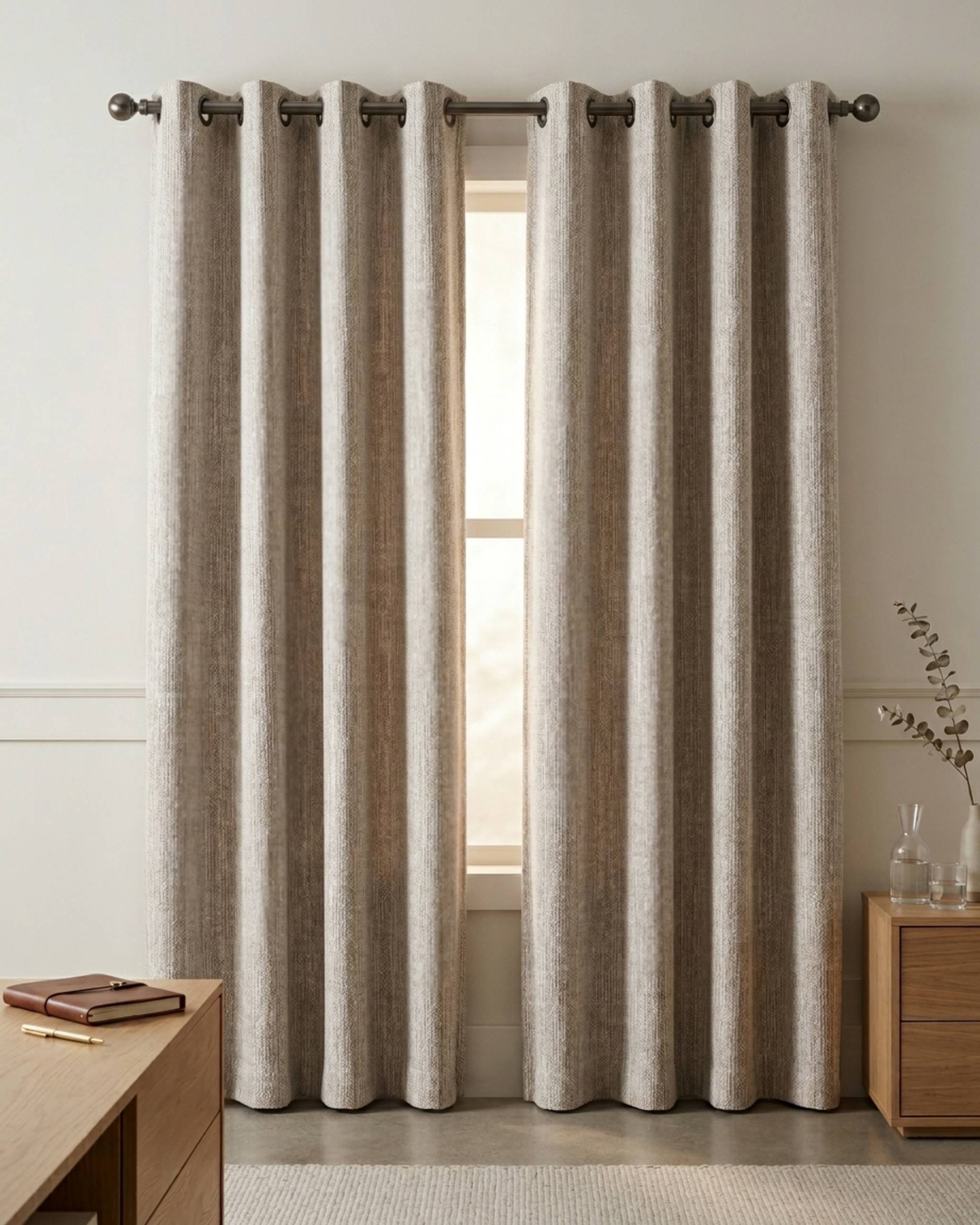 Almond Mist Signature Weave Curtain