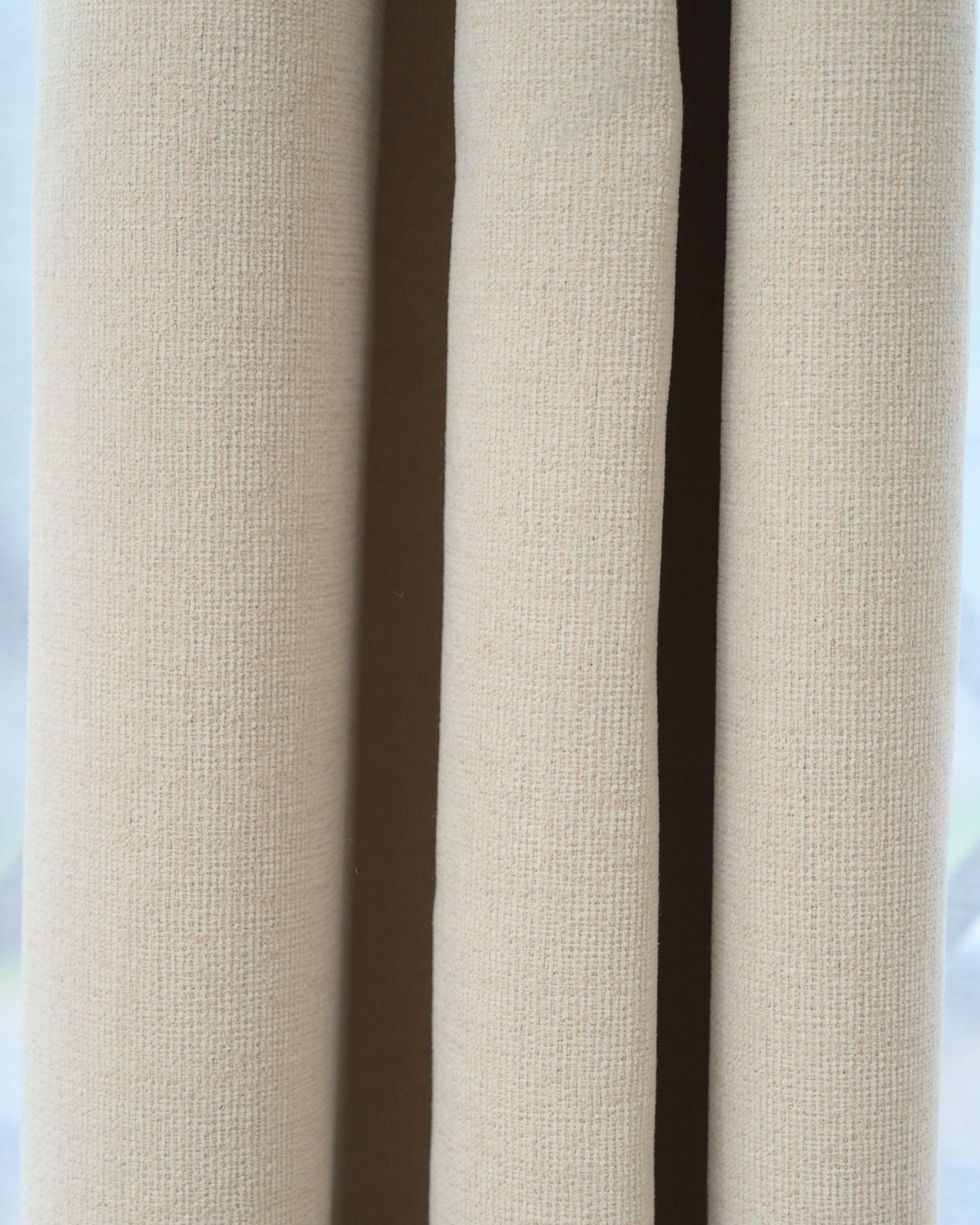 Beige Signature Weave Curtain