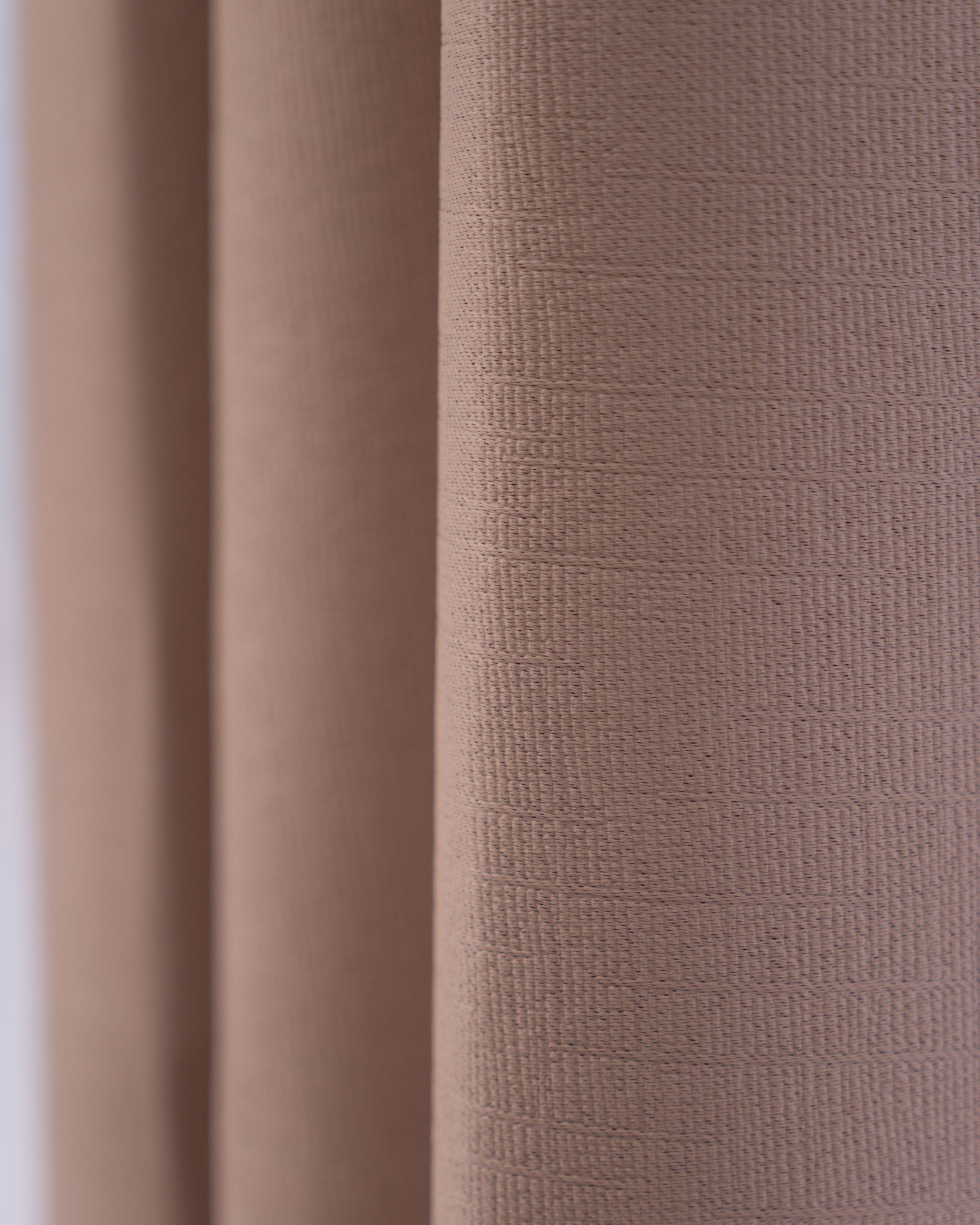 Blush Textured Neutral Curtain