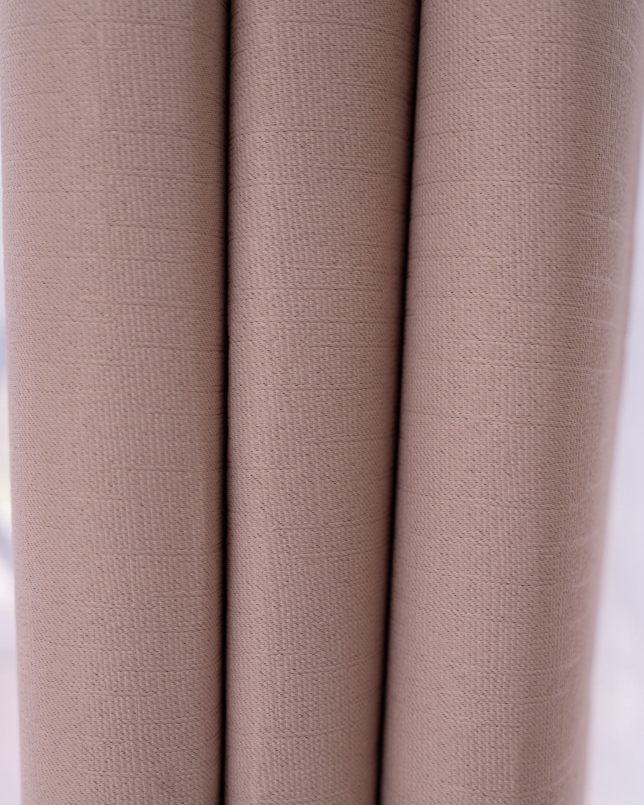 Blush Textured Neutral Curtain