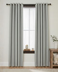 Classic Grey Textured Neutral Curtain