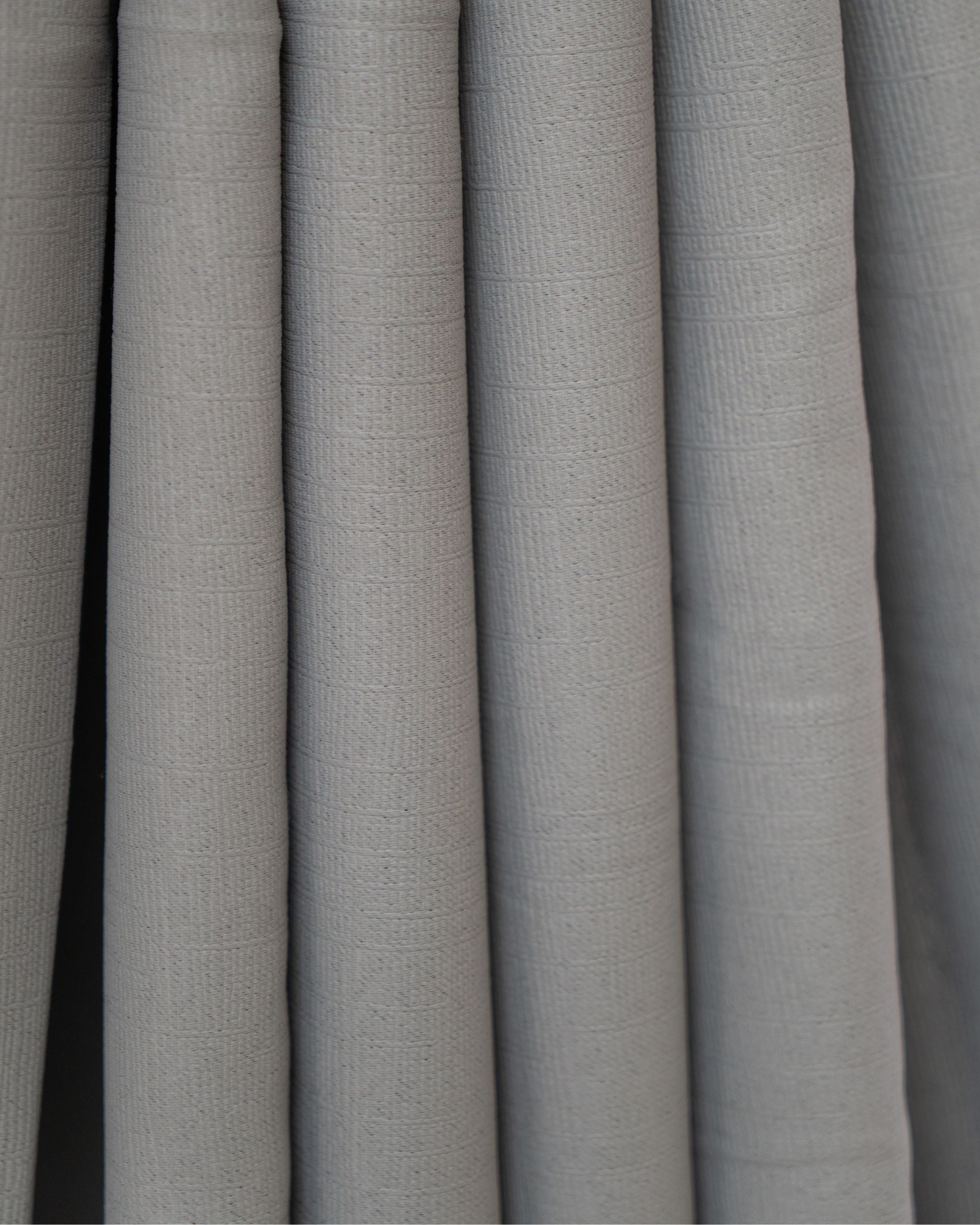 Classic Grey Textured Neutral Curtain