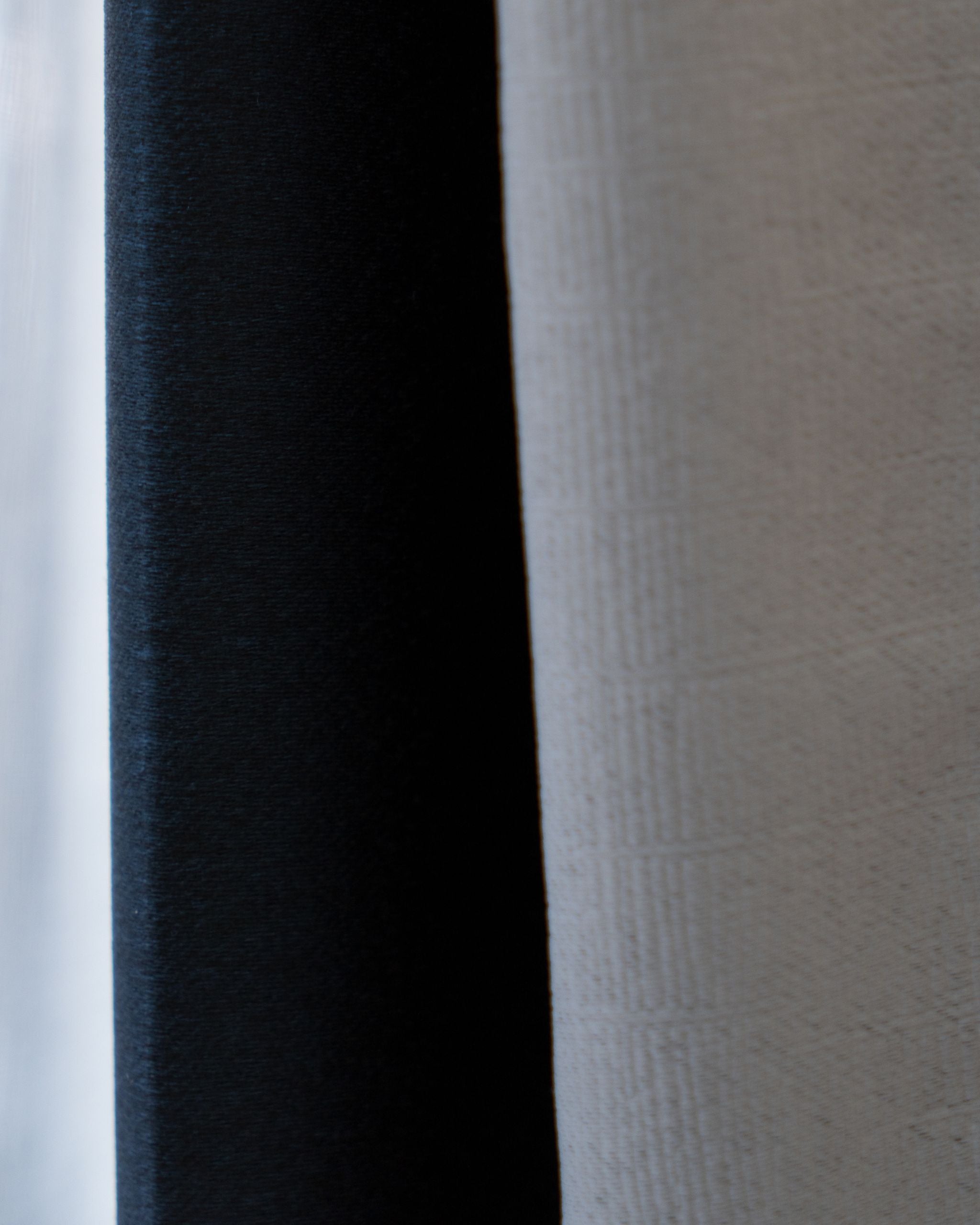 Classic Grey Textured Neutral Curtain