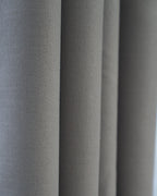 Classic Grey Textured Neutral Curtain