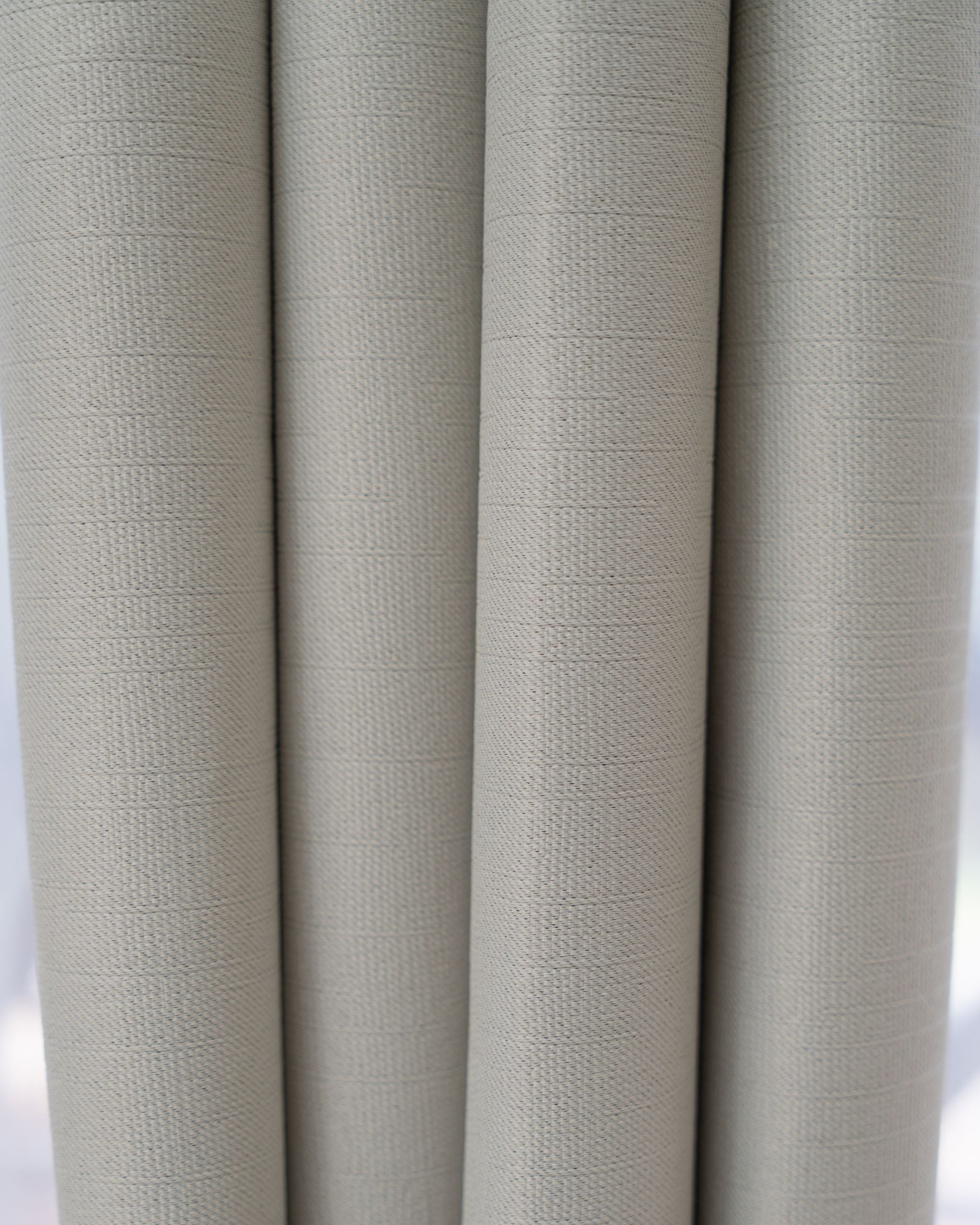Cream Textured Neutral Curtain