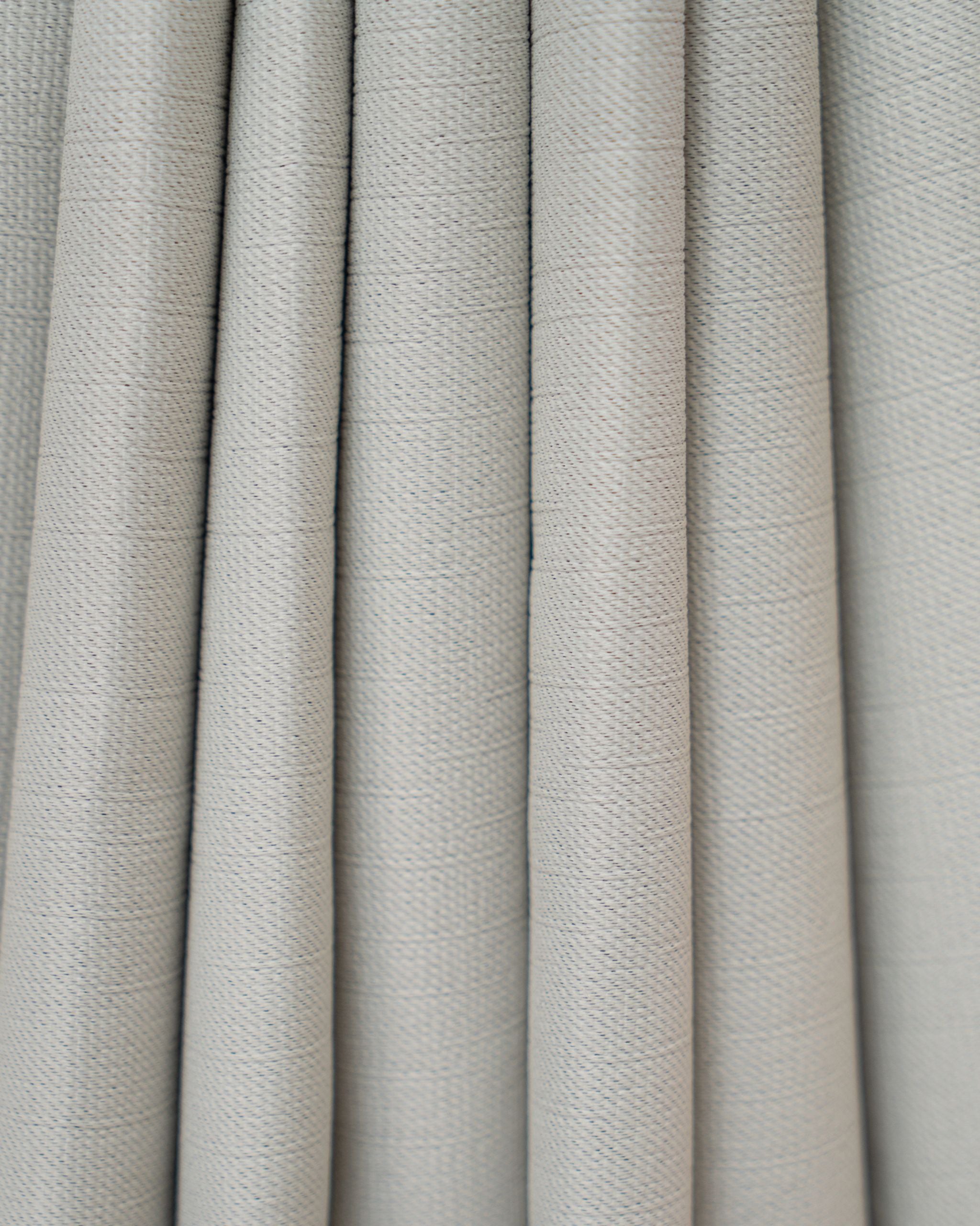 Cream Textured Neutral Curtain
