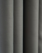 Elephant Grey Textured Neutral Curtain