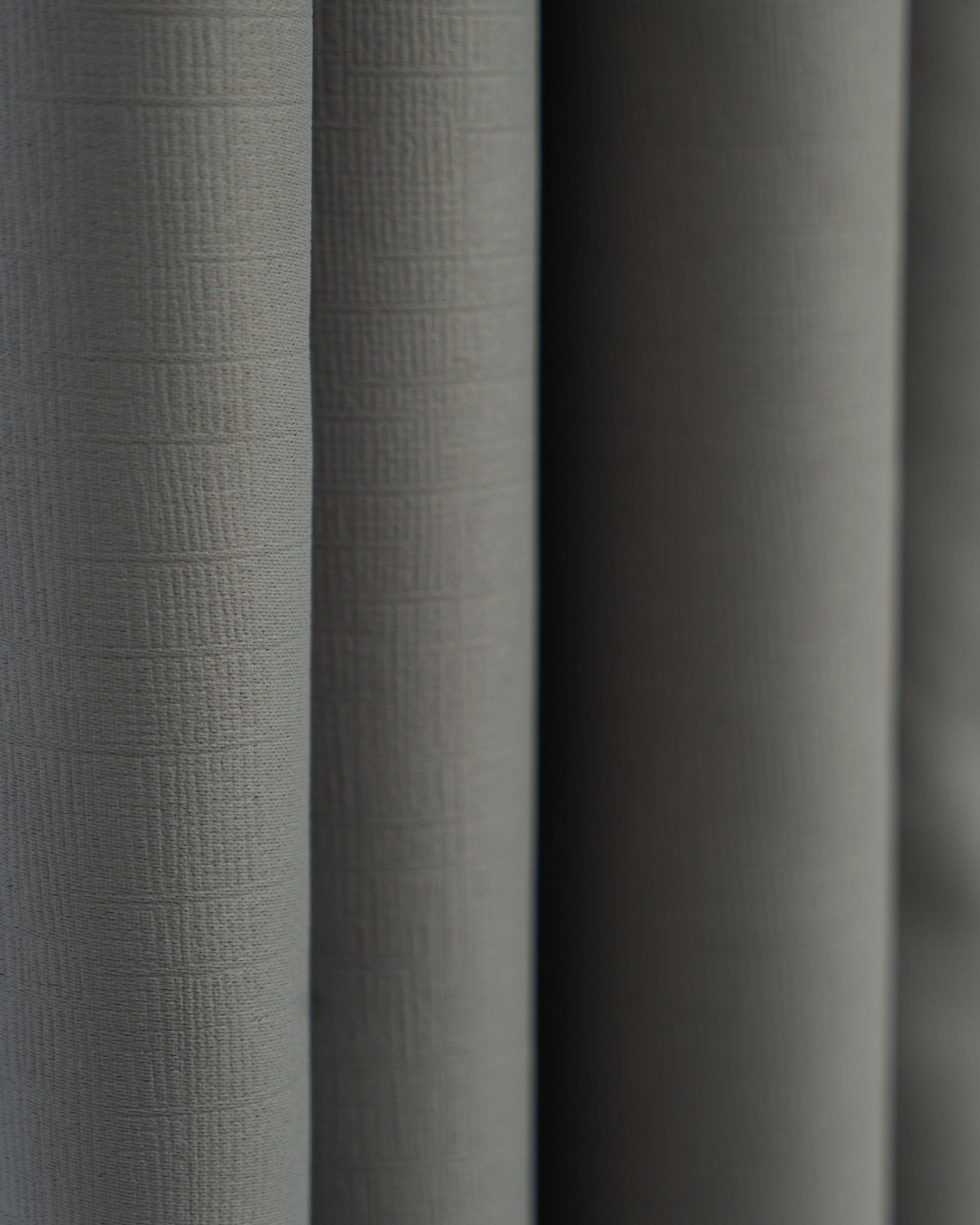 Elephant Grey Textured Neutral Curtain