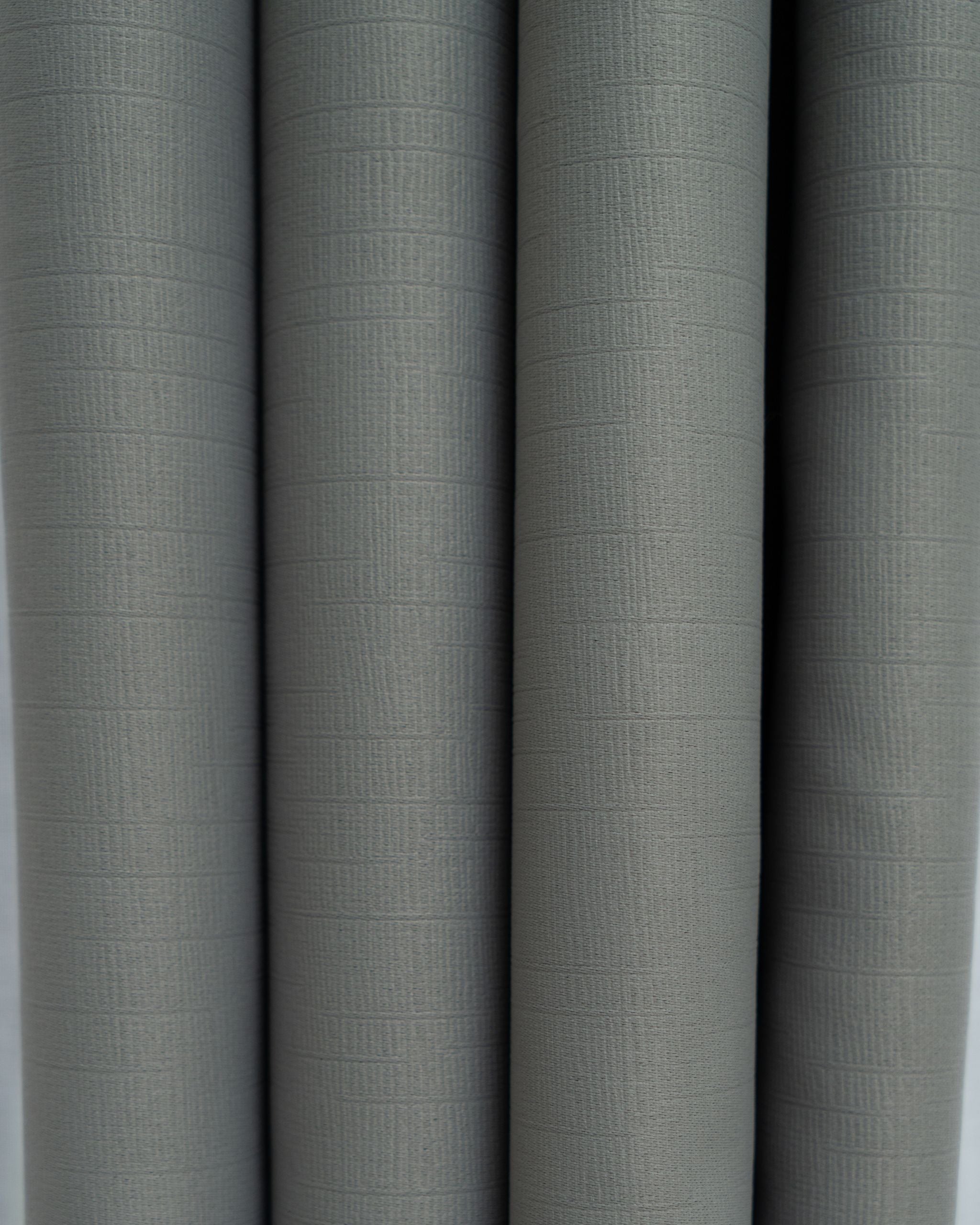 Elephant Grey Textured Neutral Curtain