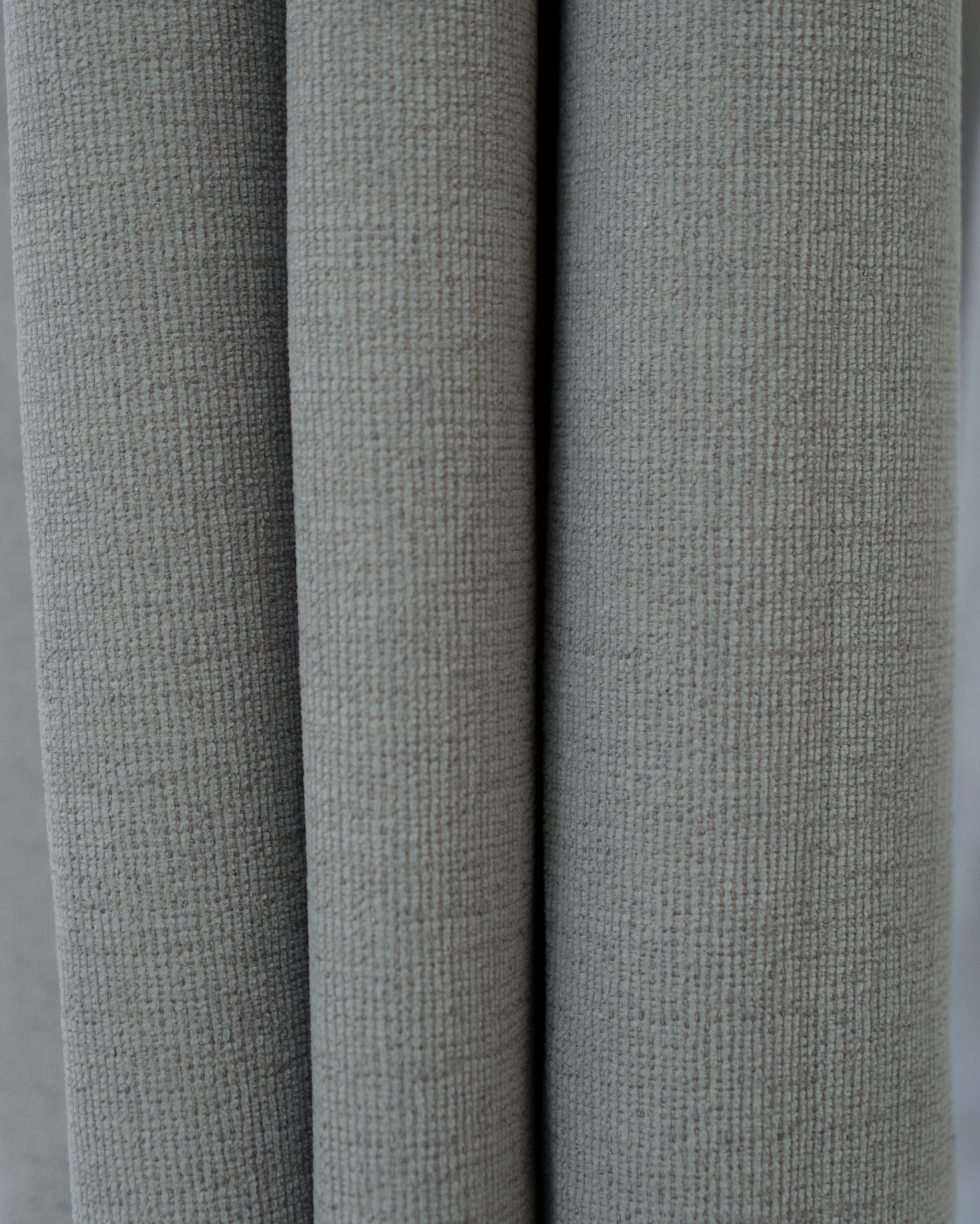 Graphite Signature Weave Curtain