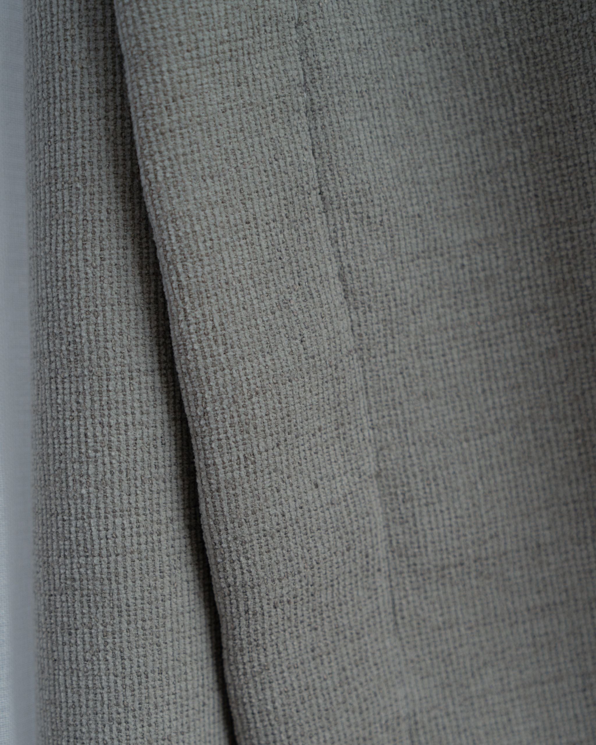 Graphite Signature Weave Curtain