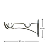 Premium Heavy-Duty Double Curtain Rod Bracket