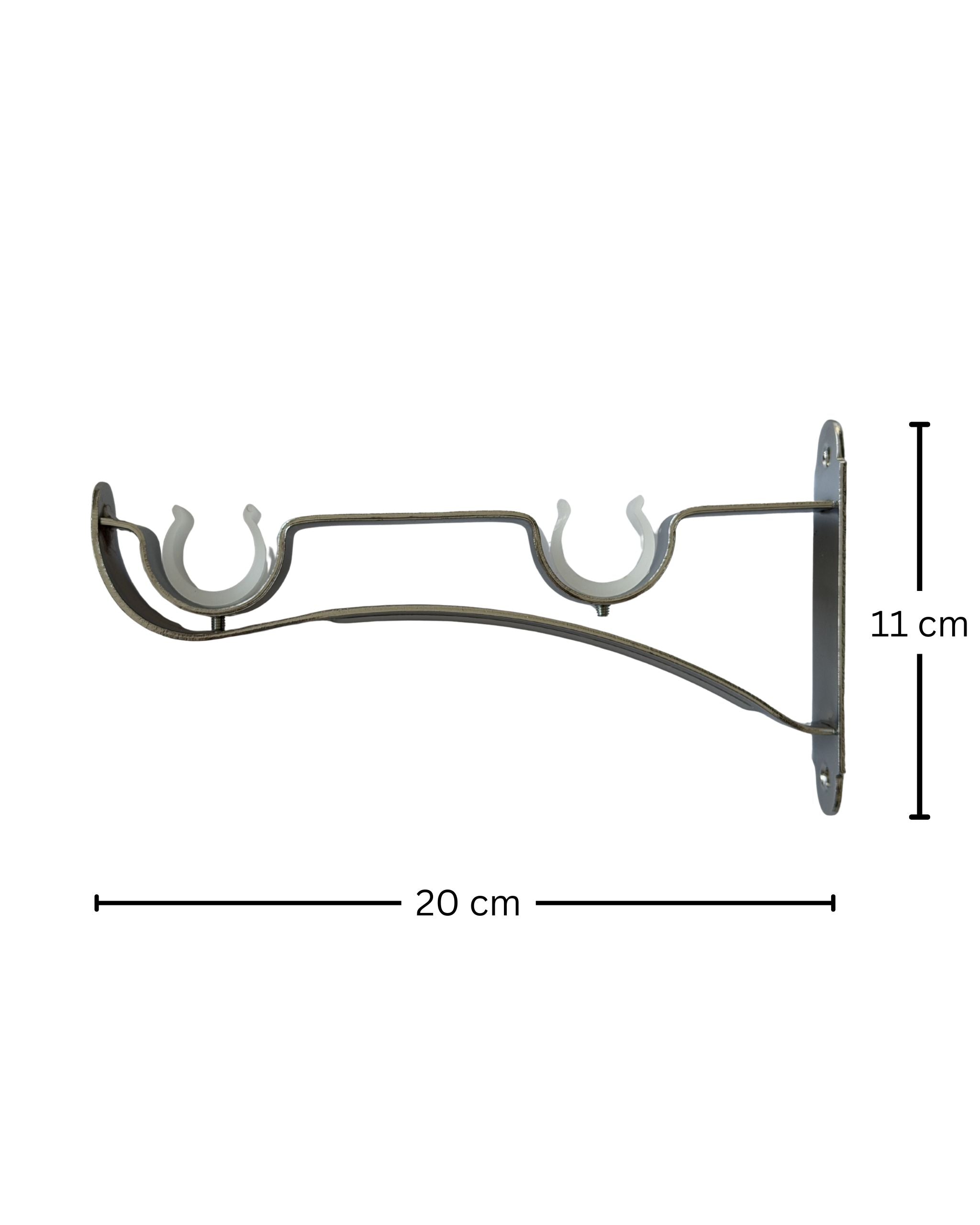 Premium Heavy-Duty Double Curtain Rod Bracket