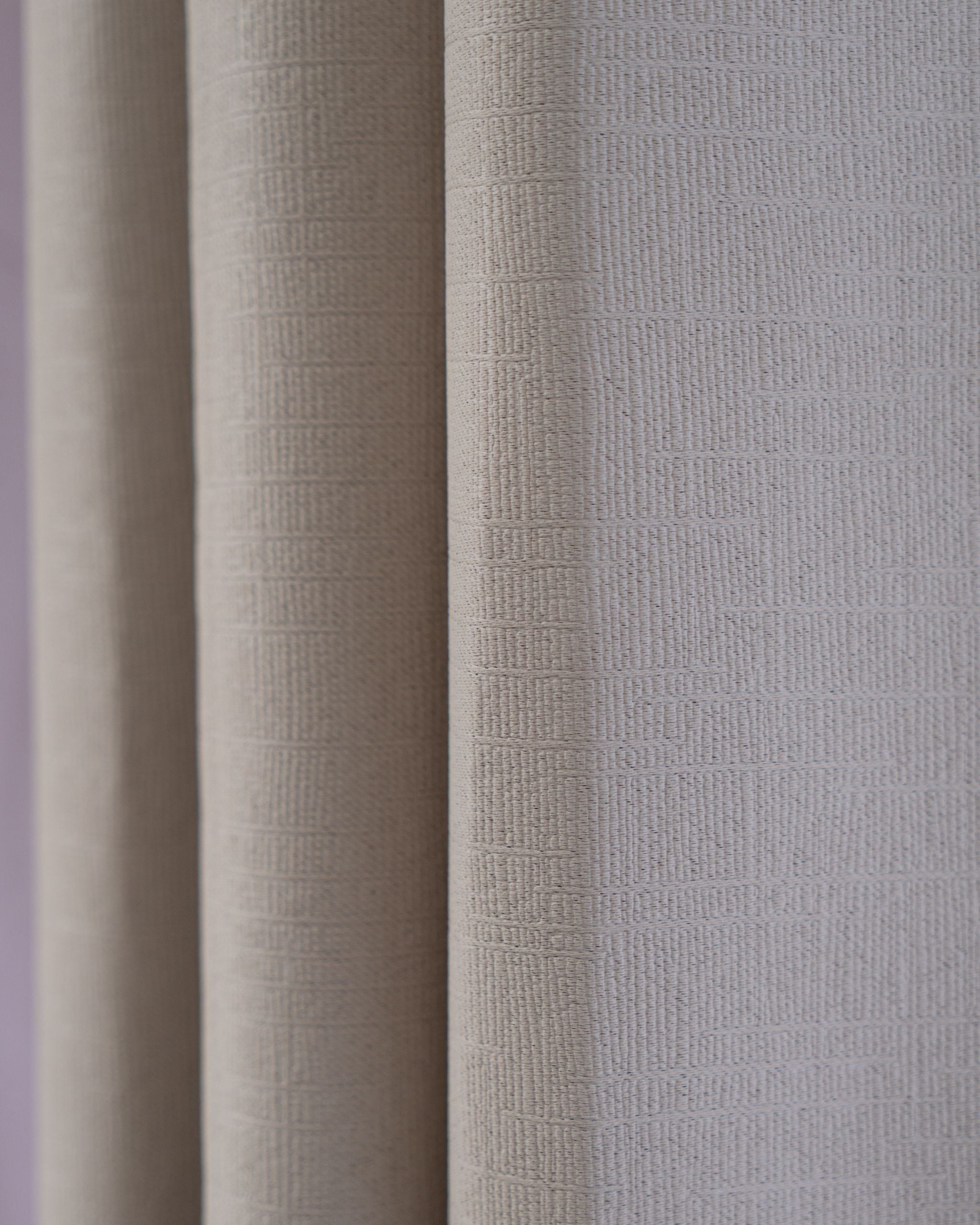 Light Brown Textured Neutral Curtain