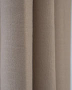 Light Brown Textured Neutral Curtain