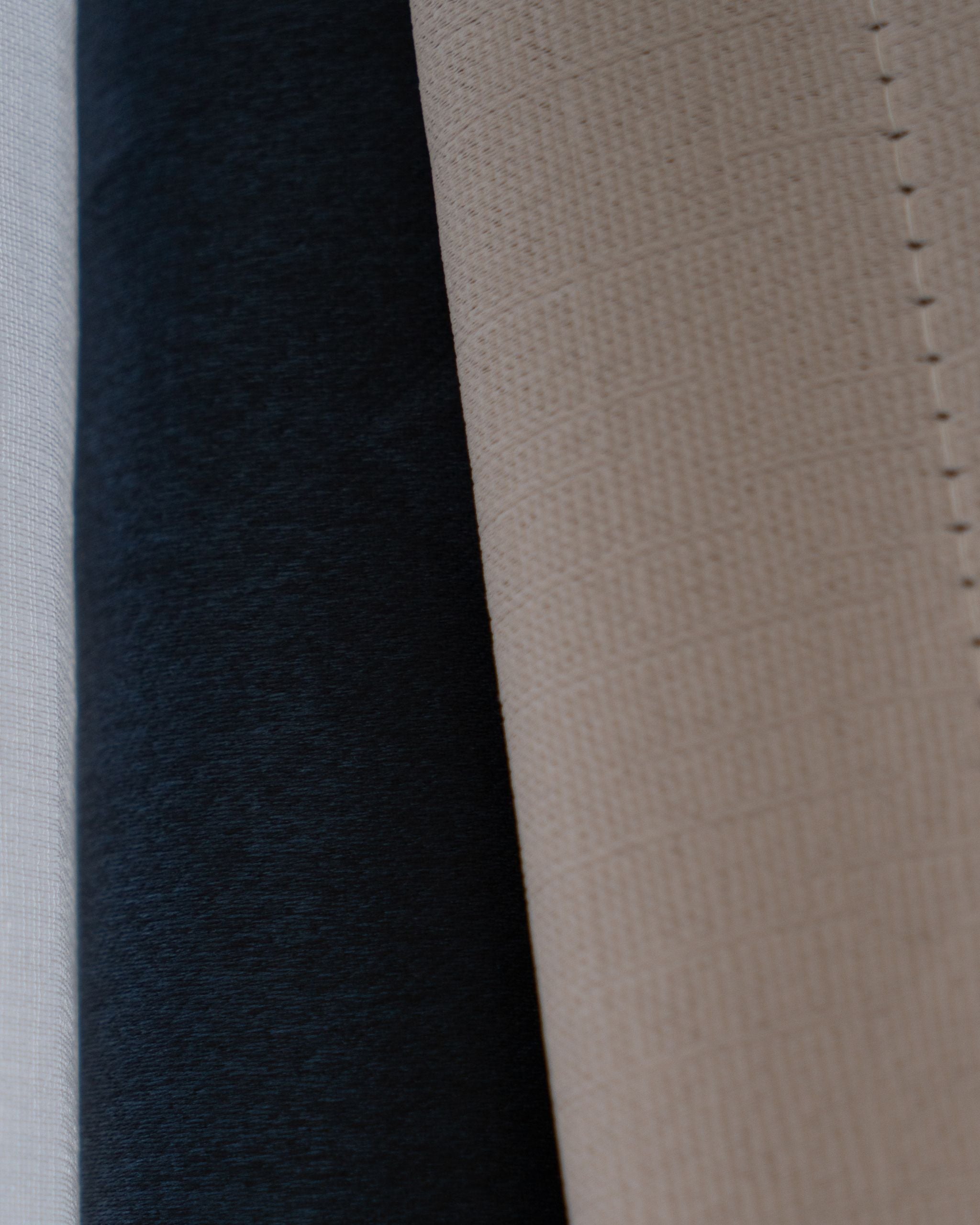 Light Brown Textured Neutral Curtain