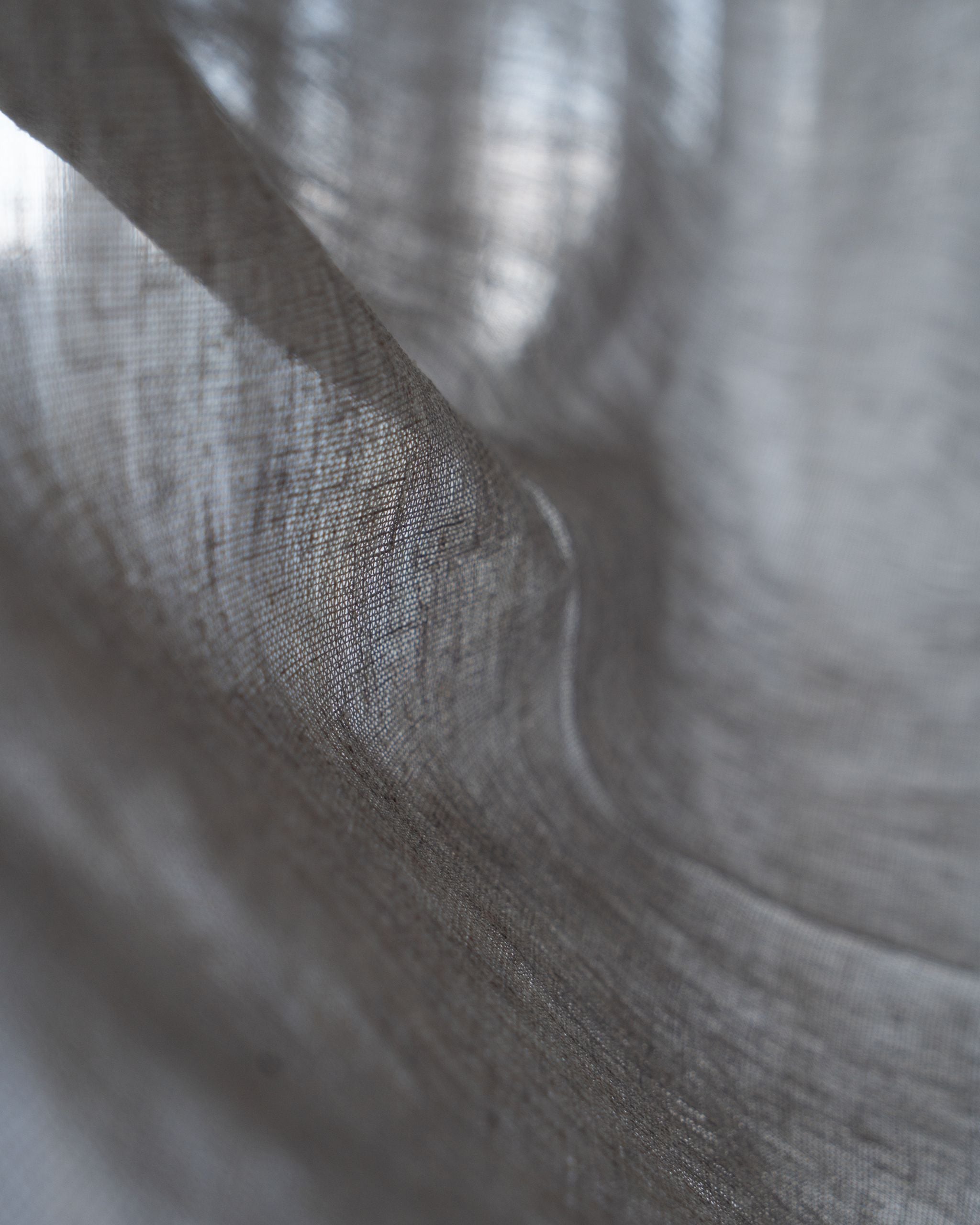 Mist Grey Loom Sheer Curtain