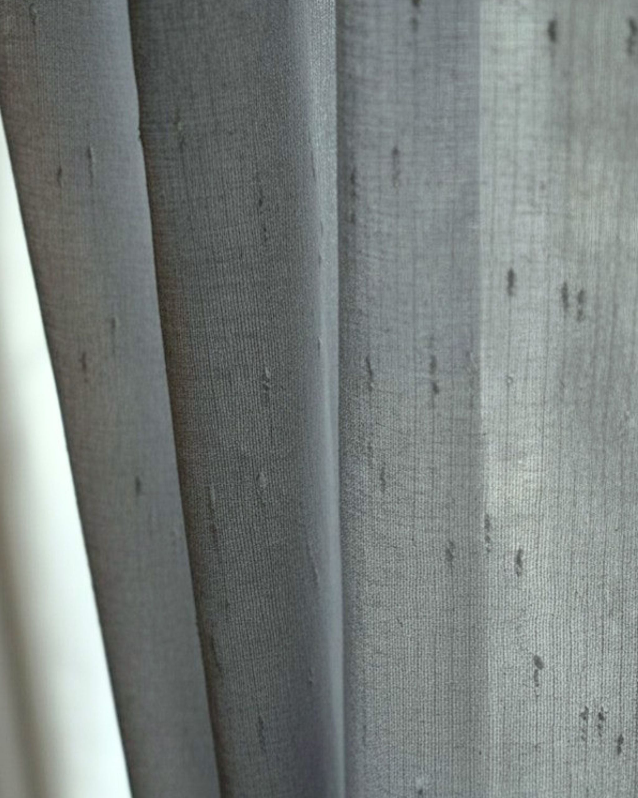 Mist Grey Fleck Sheer Curtain