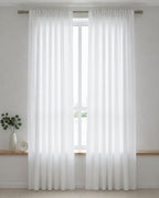 Pure White Sheer Curtain