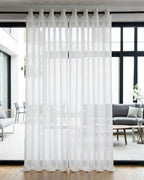 Pure White Fleck Sheer Curtain