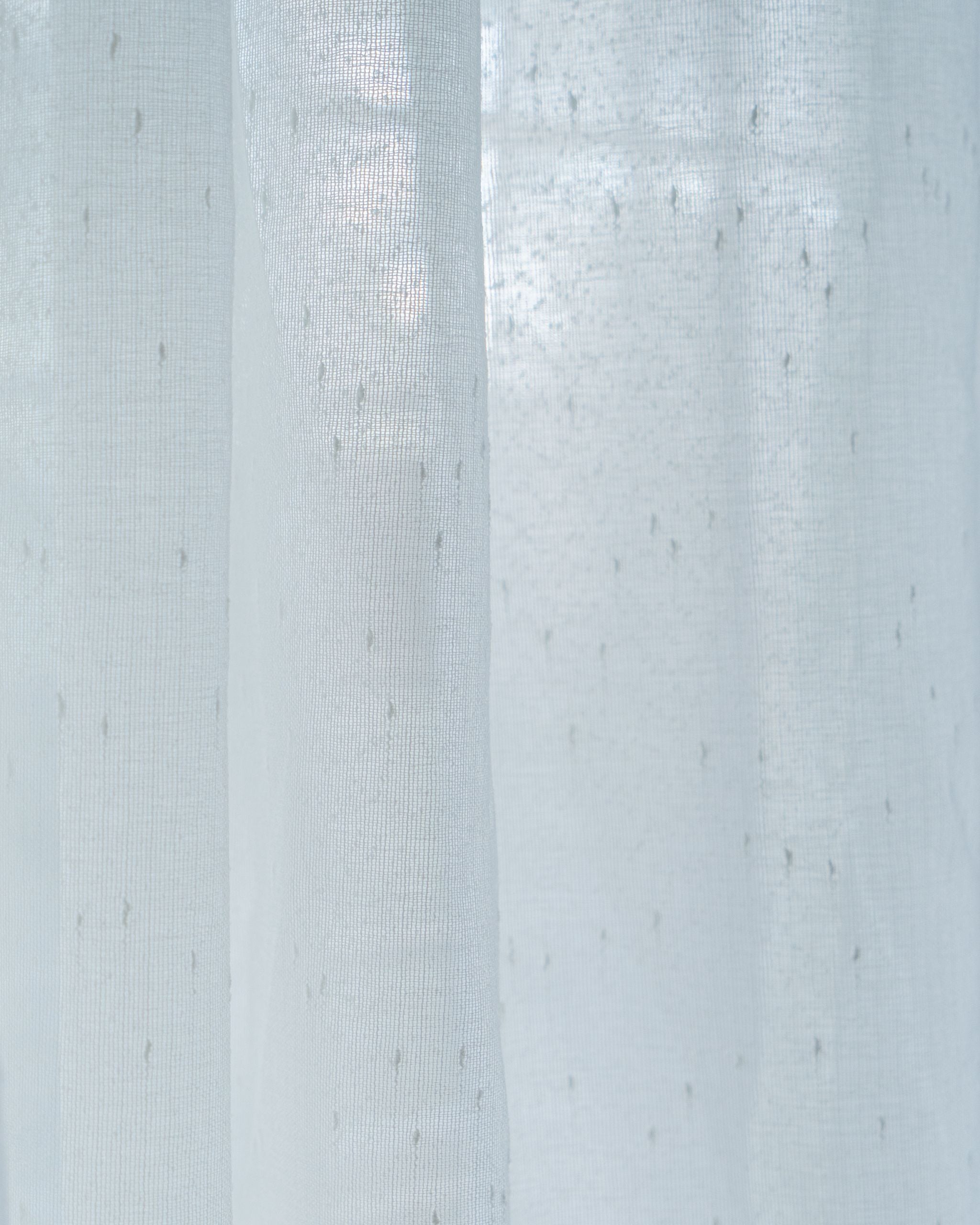 Pure White Fleck Sheer Curtain
