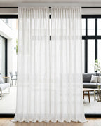 Pure White Fleck Sheer Curtain