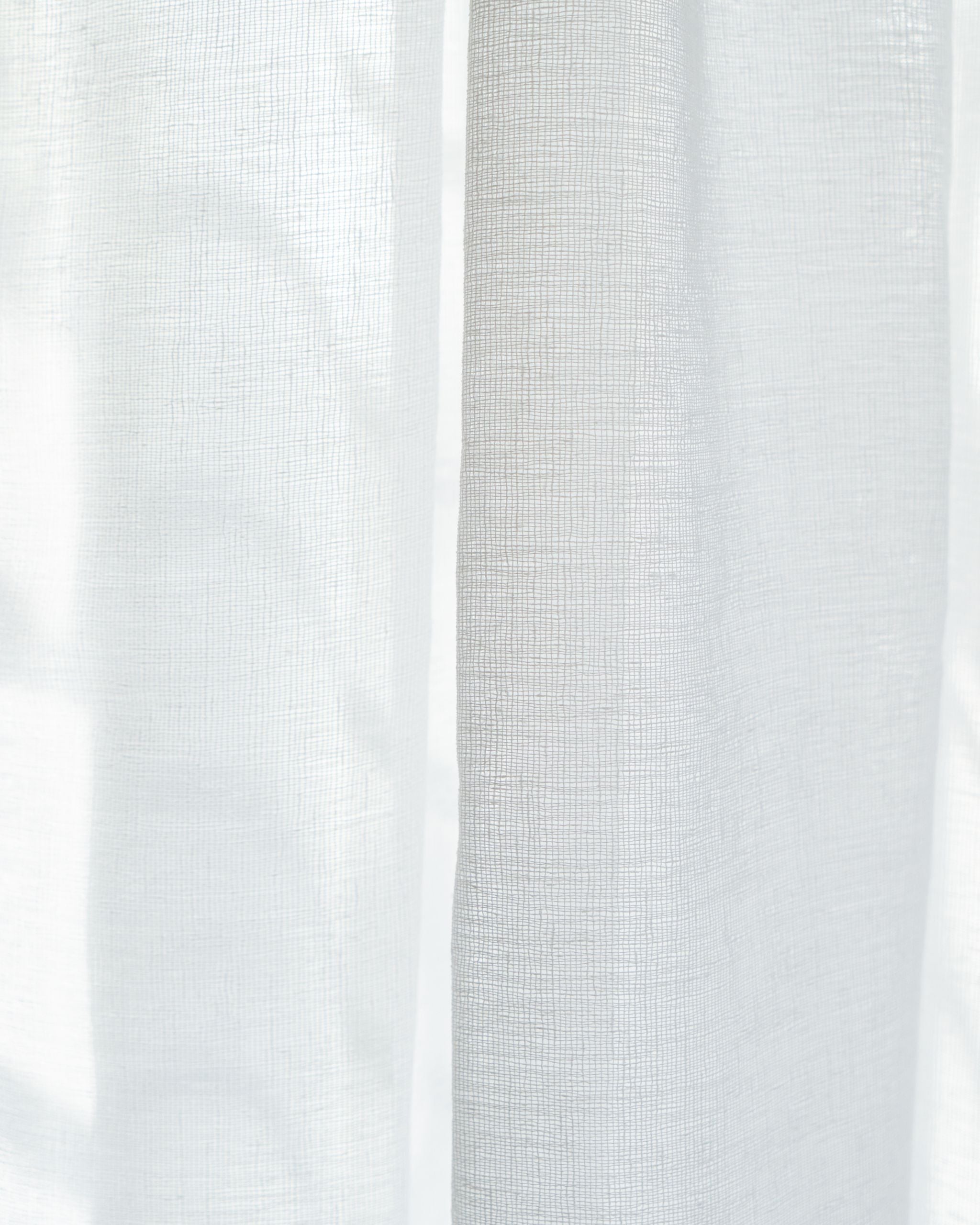 Pure White Loom Sheer Curtain