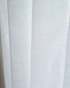 Pure White Loom Sheer Curtain