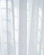 Pure White Loom Sheer Curtain