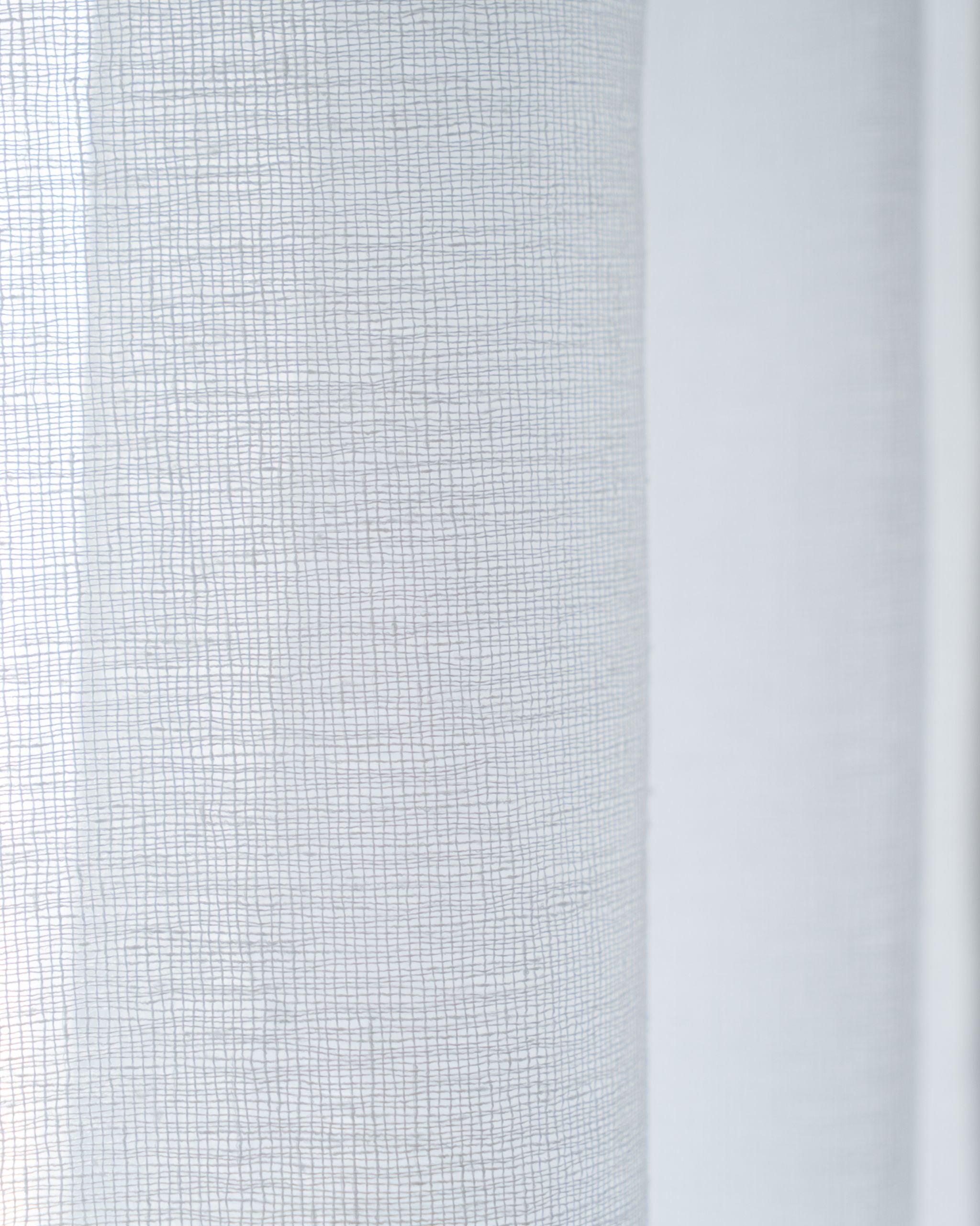 Pure White Loom Sheer Curtain