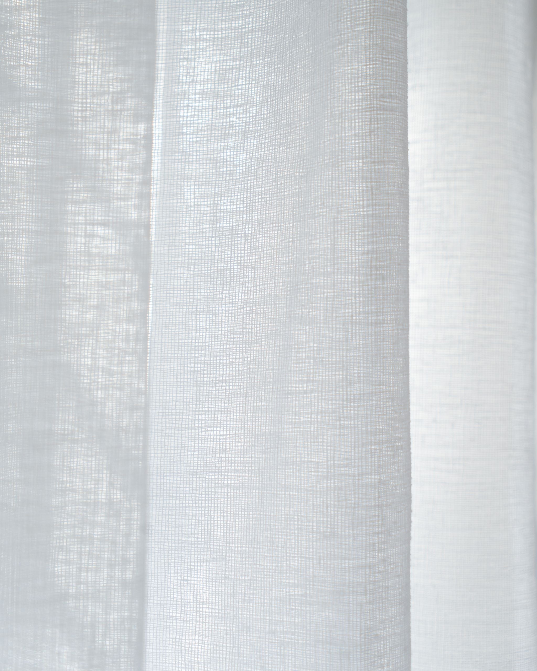 Pure White Loom Sheer Curtain