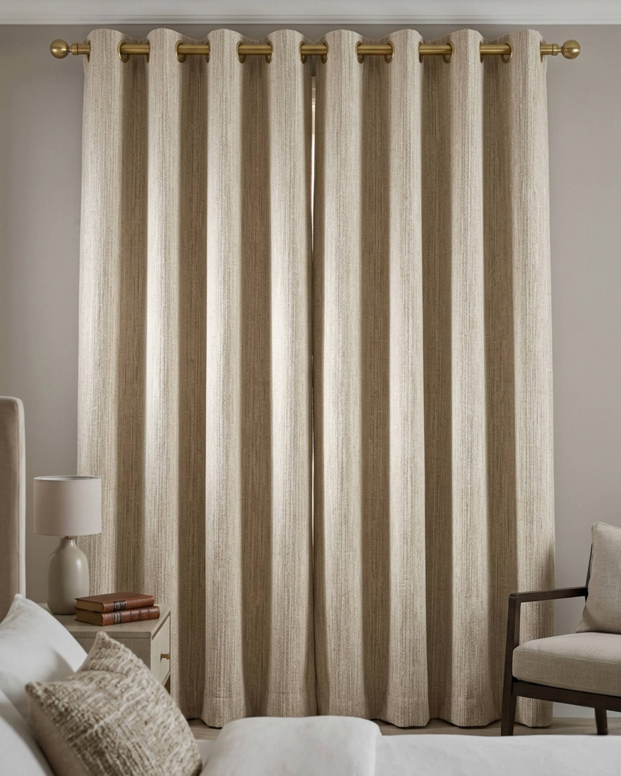 Sandstone Mist Signature Weave Curtain