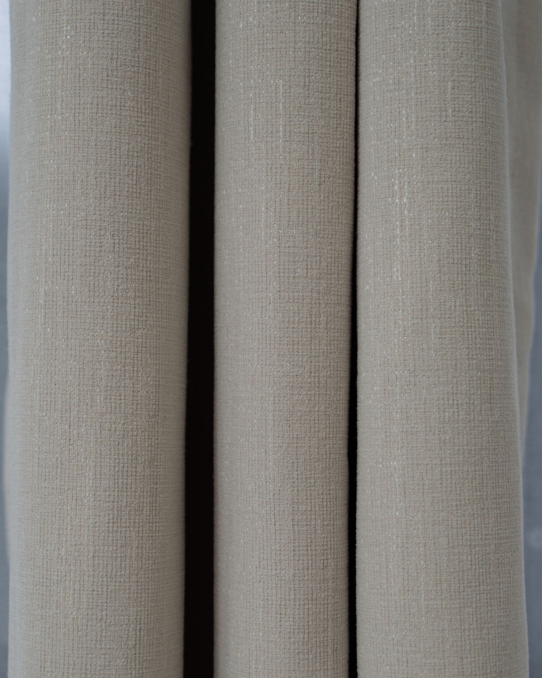 Silver-Thread Beige Signature Weave Curtain