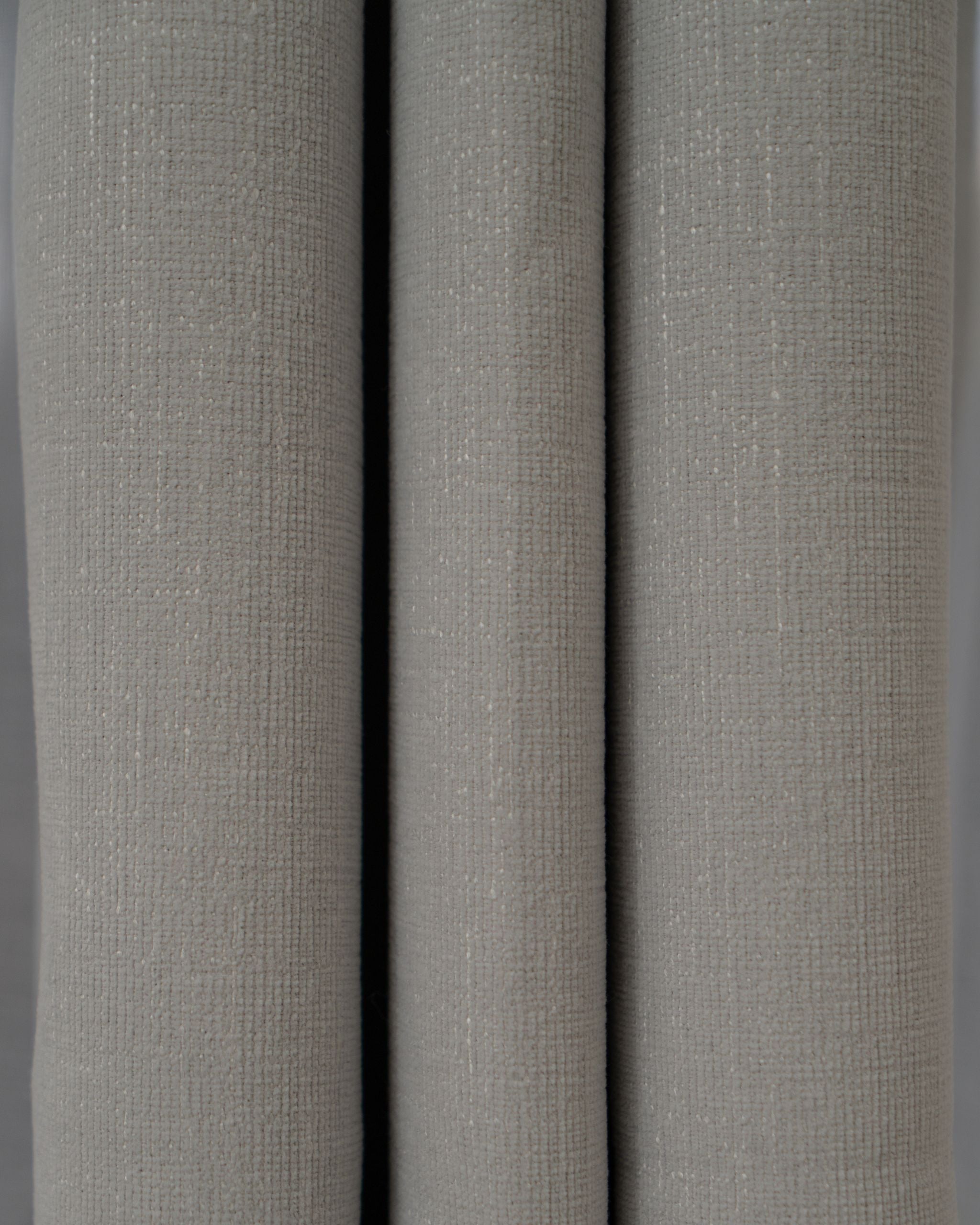 Silver-Thread Light Grey Signature Weave Curtain