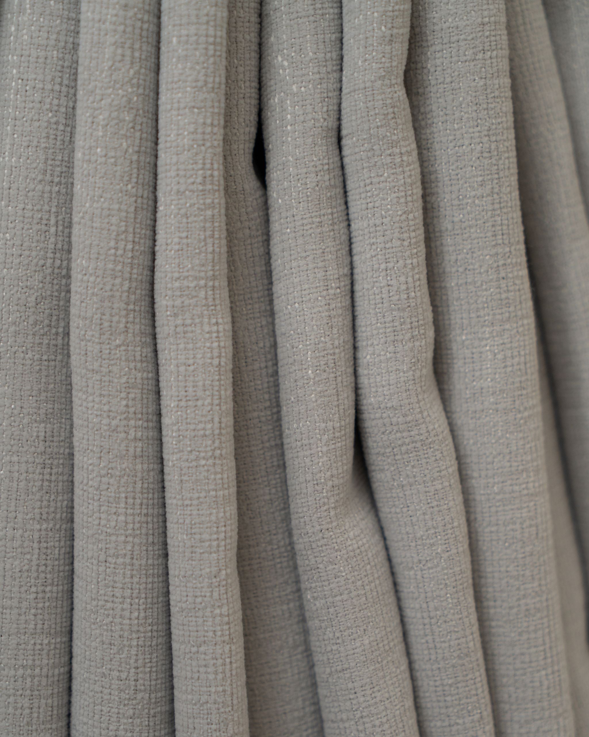 Silver-Thread Light Grey Signature Weave Curtain