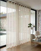 Soft Cream Fleck Sheer Curtain