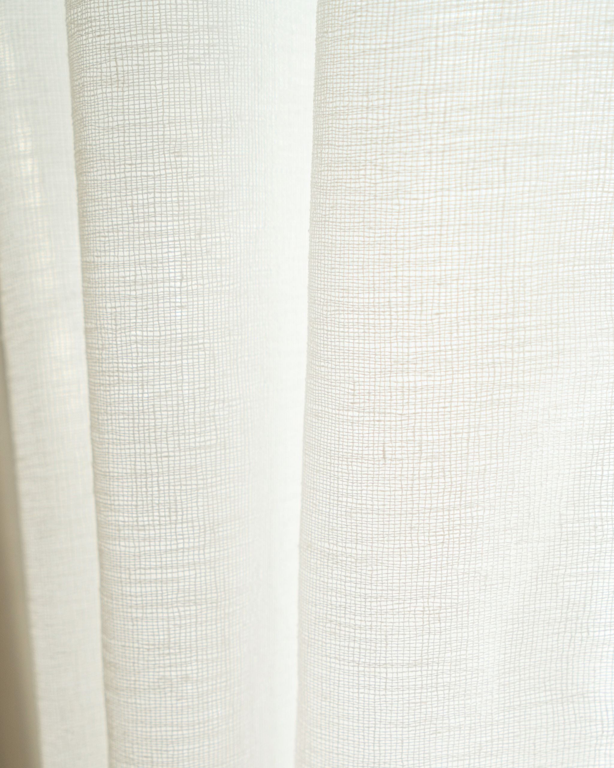 Soft Cream Loom Sheer Curtain