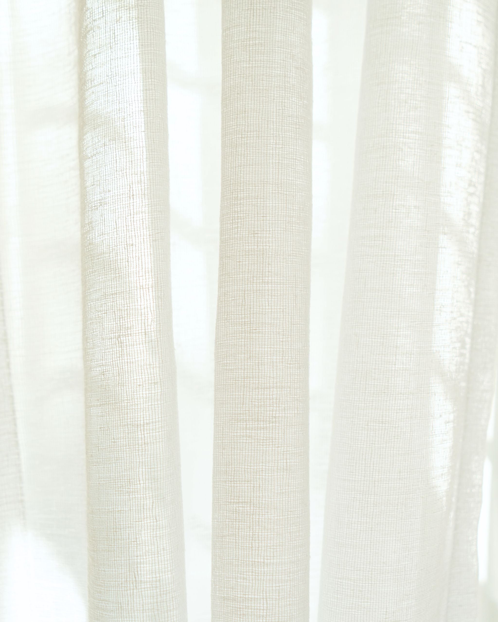 Soft Cream Loom Sheer Curtain
