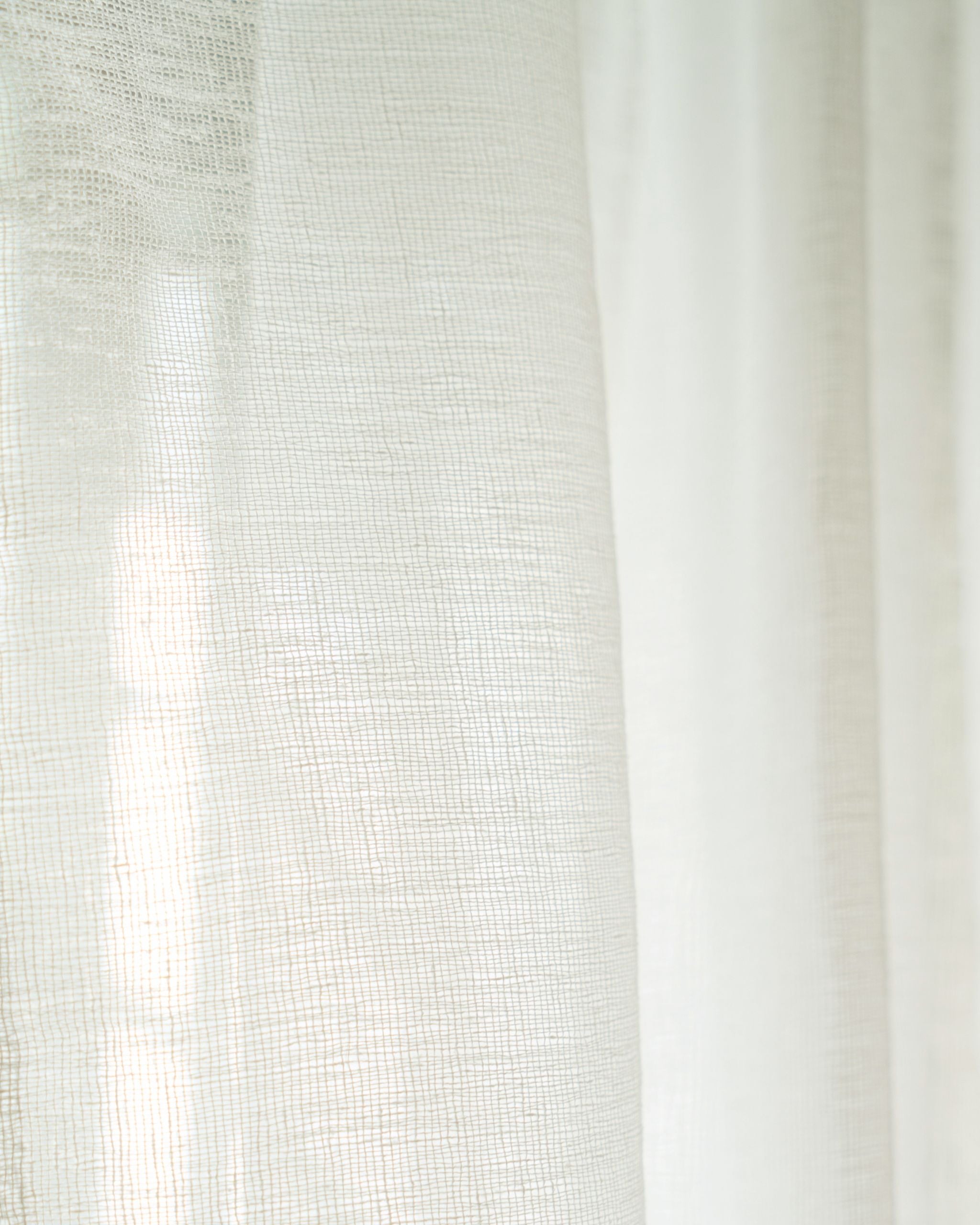 Soft Cream Loom Sheer Curtain