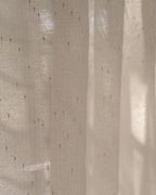 Warm Sand Fleck Sheer Curtain