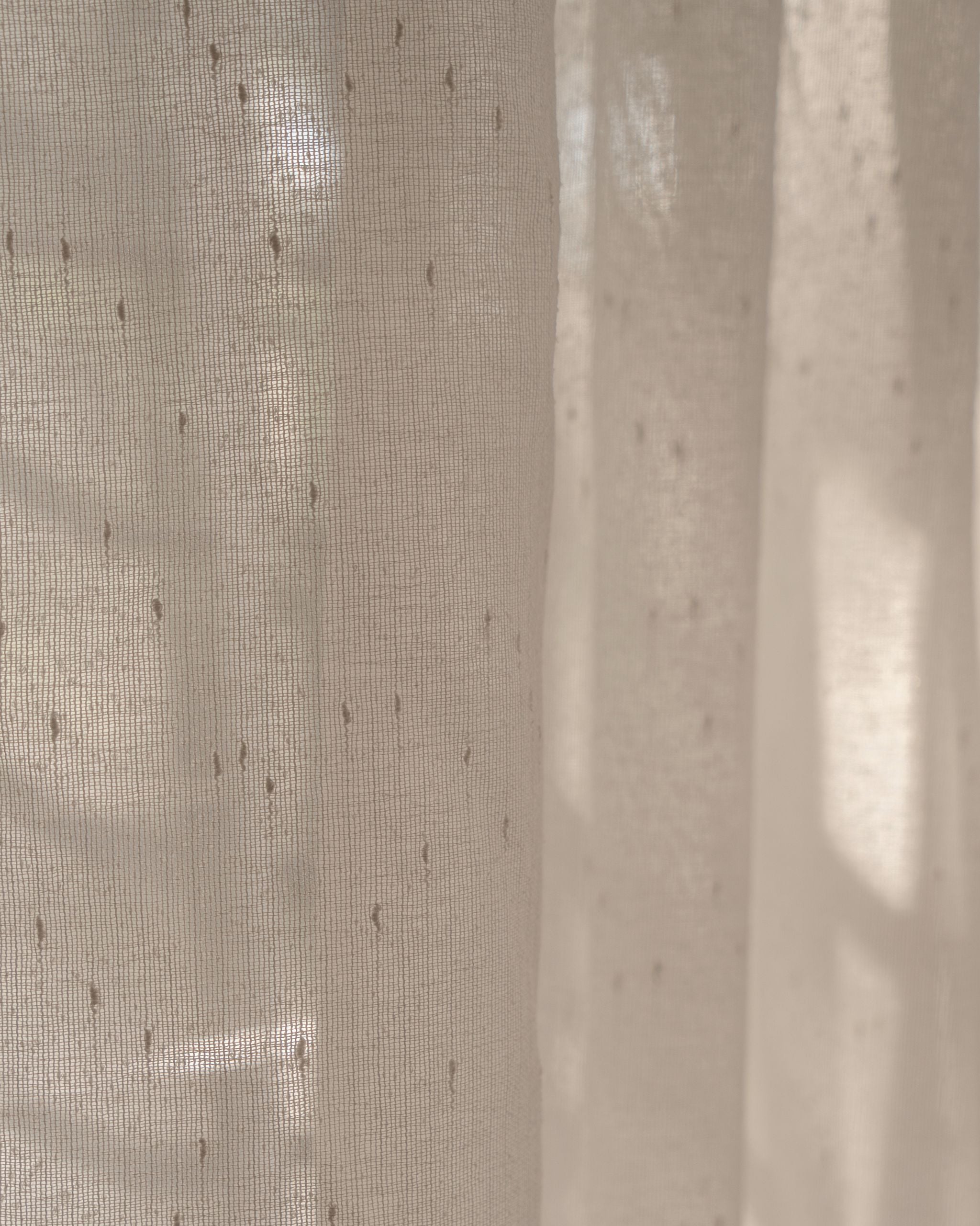 Warm Sand Fleck Sheer Curtain